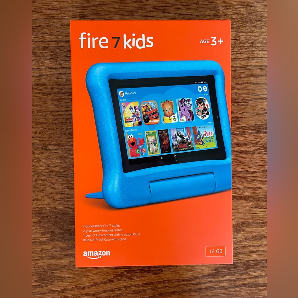 Amazon Kids Fire 7 Tablet Blue, NEW